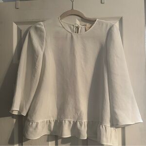 Sezane Debbie Blouse Écru. - Size 36